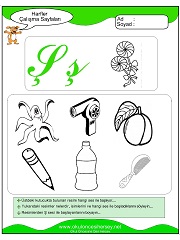 Ş Sesi Çalışma Sayfaları